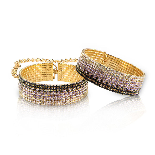 Diamond Mesh Bracelets Cuffs by Rianne S