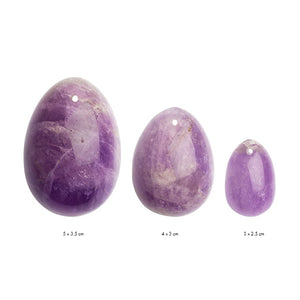 Yoni  Amethyst Kegel Egg Set by La Gemmes