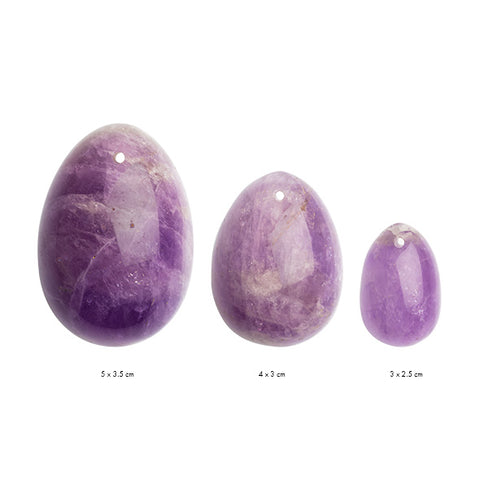 Yoni  Amethyst Kegel Egg Set by La Gemmes