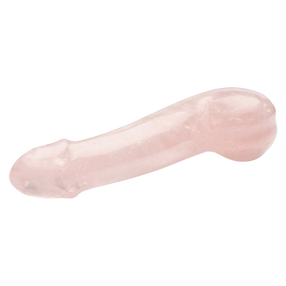 Penis Rose Quartz Dildo by La Gemmes