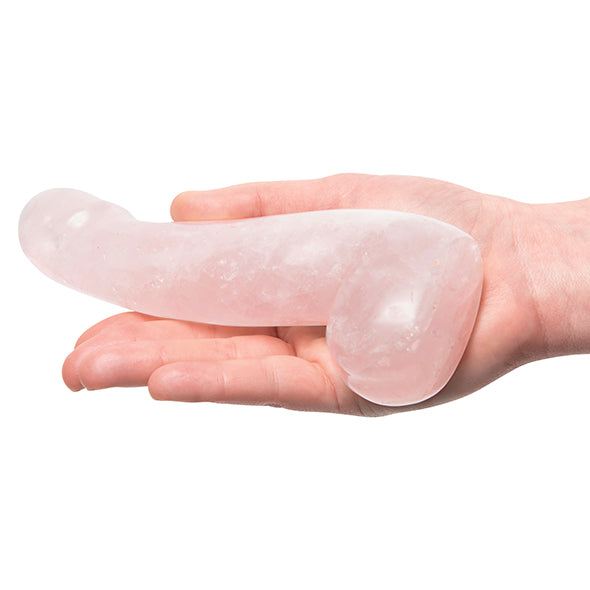 Penis Rose Quartz Dildo by La Gemmes
