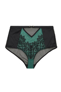 Emelda Jade & Lace Highwaist Knicker (size 8 - 26)