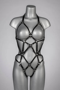 Evy Full Body Leather Harness by VoyeurX