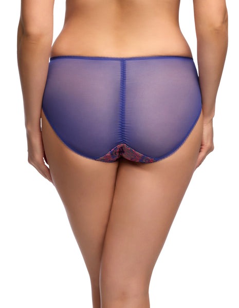 Evelina Cobalt & Coral Bikini Brief - Last Chance to Buy!