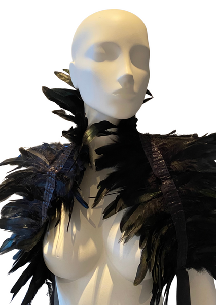 Feather Shoulder Wrap by Kinky Diva
