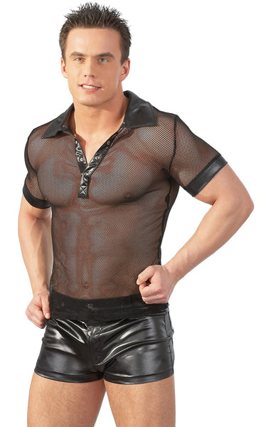 Fishnet Polo Shirt