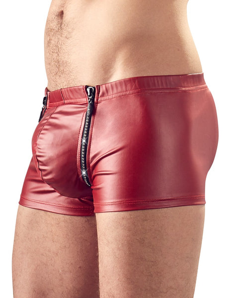Front Zip Red Boxer