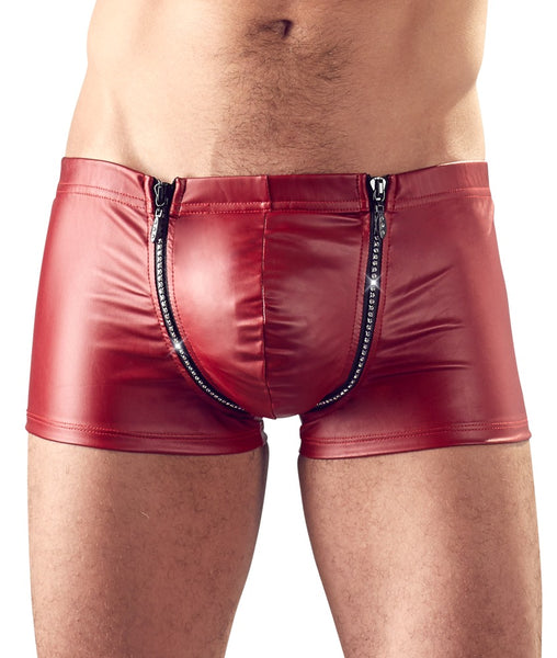 Front Zip Red Boxer
