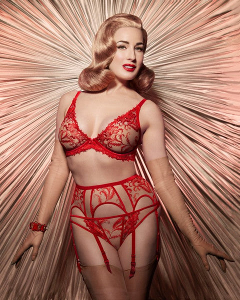 Nocturnelle Flame Full Brief by Dita Von Teese - LAST CHANCE
