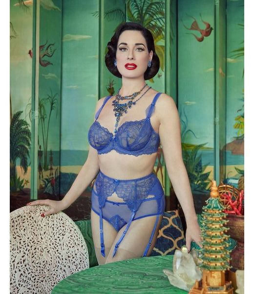 NEW! Gwendoline Thong in Periwinkle by Dita Von Teese