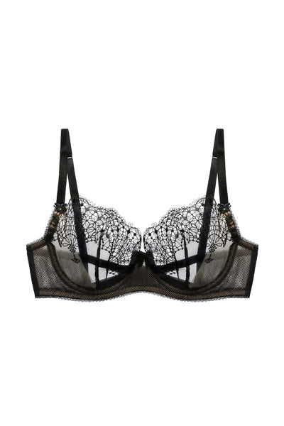 Fantastique Black Underwired Bra  - Last Chance to Buy! (32F/36B/36DD)