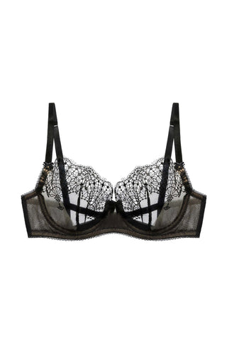 Fantastique Black Underwired Bra  - Last Chance to Buy! (32F/36B/36DD)