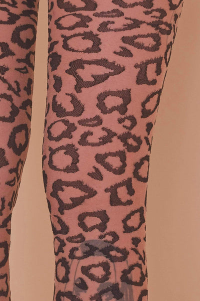 Leopard Knit Stockings by Bettie Page