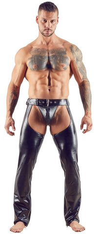 Imitation Leather Chaps & String