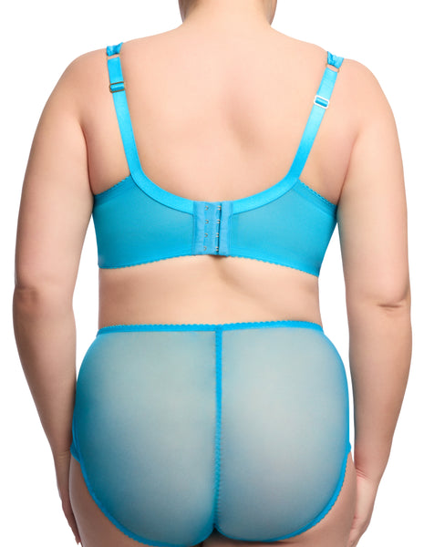 Julies Roses Butterfly Blue High Waist Brief (Last chance to buy)