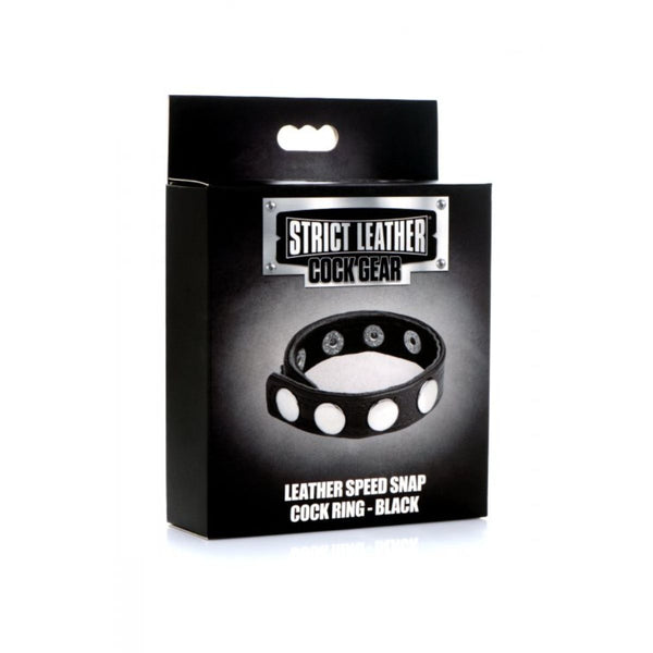 Leather Cock Ring Snap-On