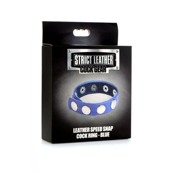 Leather Cock Ring Snap-On