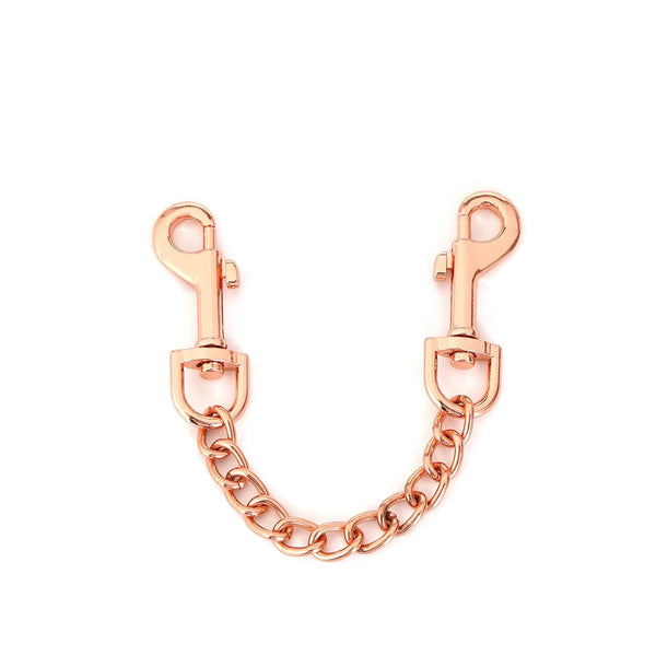 Leather Ankle cuffs with Rose Gold Hardware by Liebe Seele