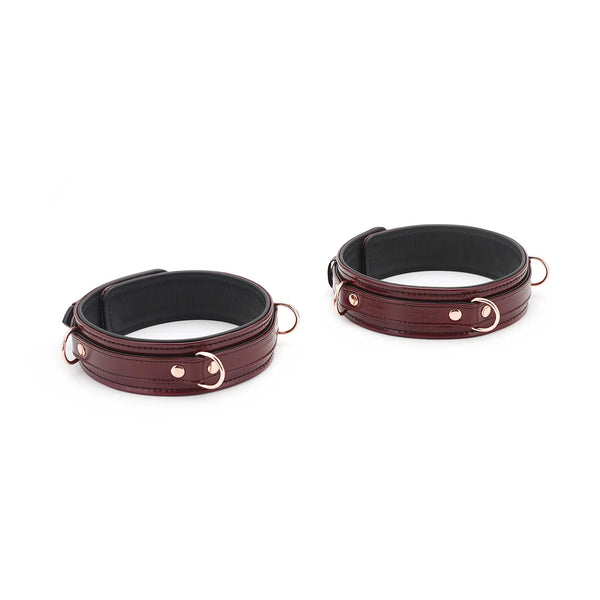 Leather Thigh cuffs with Rose Gold Hardware by Liebe Seele