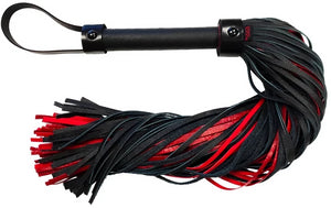 Suede Leather Croc Print Flogger