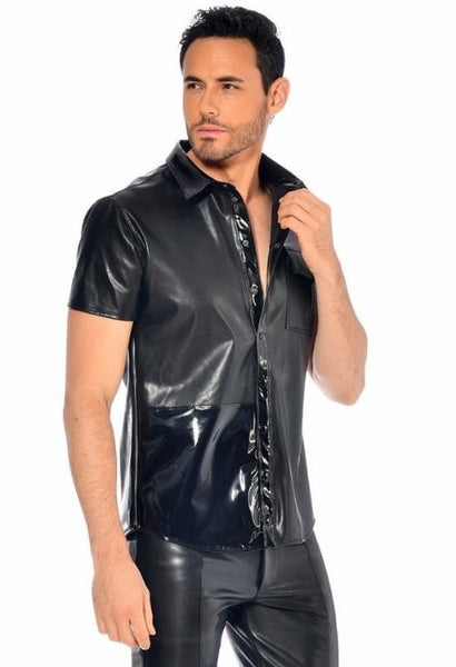 Liam Fake Leather Shirt by Patrice Catanzaro