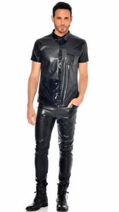 Liam Fake Leather Shirt by Patrice Catanzaro