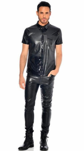 Liam Fake Leather Shirt by Patrice Catanzaro