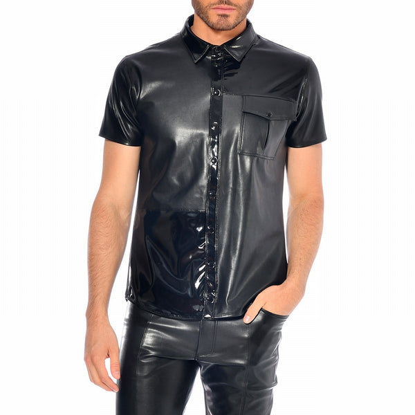 Liam Fake Leather Shirt by Patrice Catanzaro