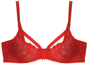 Madame X Underwired Bra Flame - Last Chance to Buy! (34D)