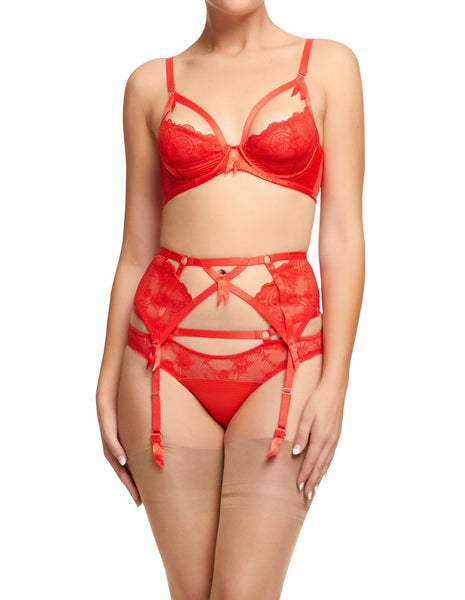 Madame X Underwired Bra Flame - Last Chance to Buy! (34D)