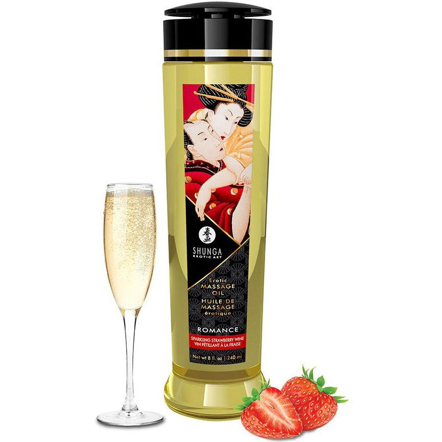 Massage Oil Romance Sparkling Strawberry Wine by Shunga