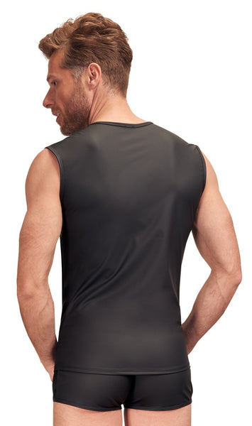 Matte look T-shirt with net by NEK - New in store!