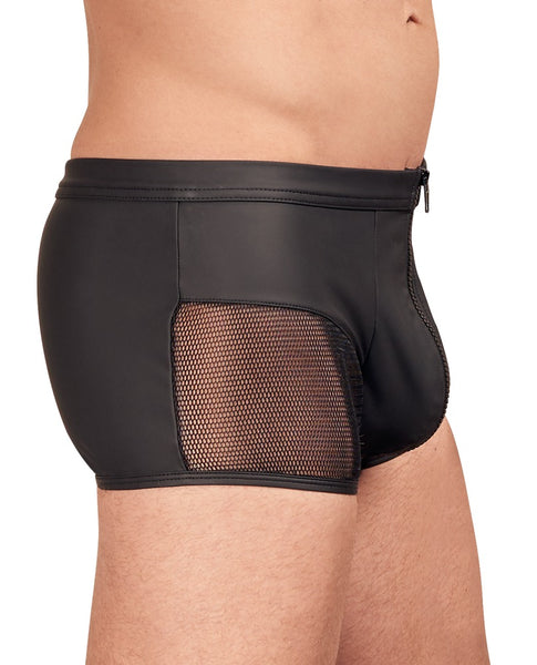 Matte look pants with net by NEK