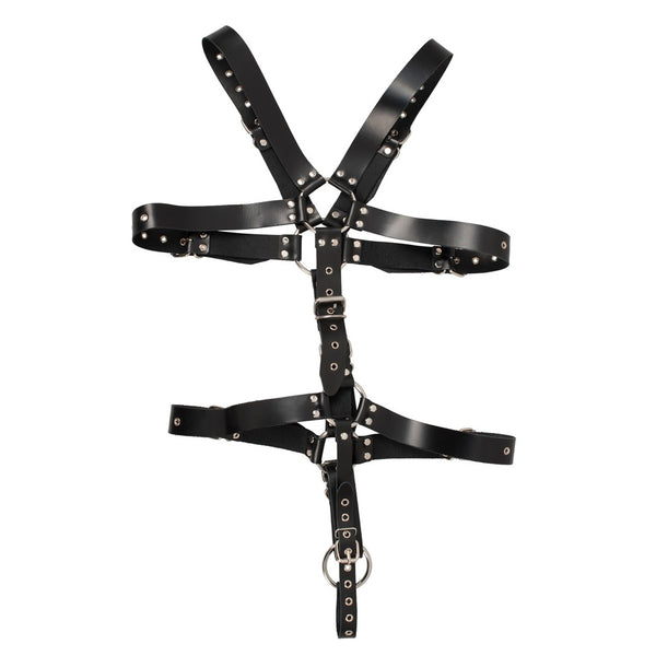 Leather Adjustable Harness With Cock Ring