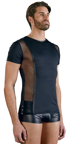 Mesh & D-rings on the shoulders T-shirt by NEK - Last chance to buy!