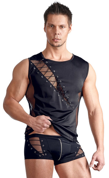 Mesh & Lacing T-Shirt