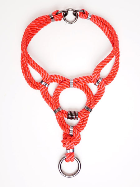 Mune Shibari Harness & Collar Set Red
