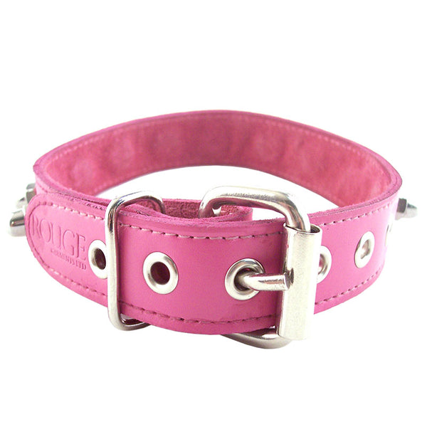 Nut Studs Leather Collar