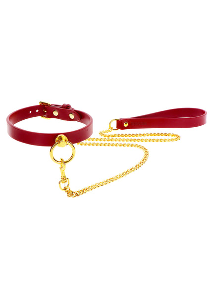 O-Ring Collar and Chain Leash VEGAN by Taboom