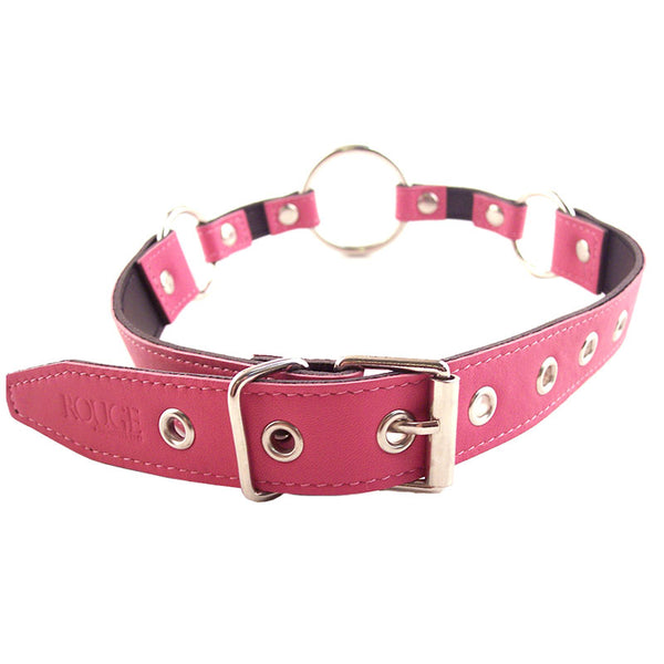 Luxury Leather O Ring Gag - Pink