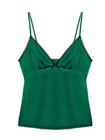 LAST CHANCE! Diana Green Soft Satin Cami Top by Kiss Me Deadly