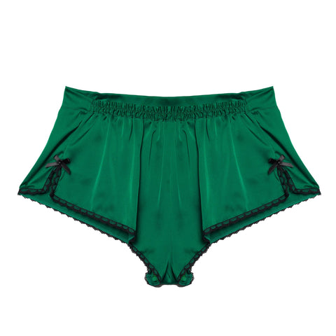 Diana Green Soft Satin Knicker by Kiss Me Deadly