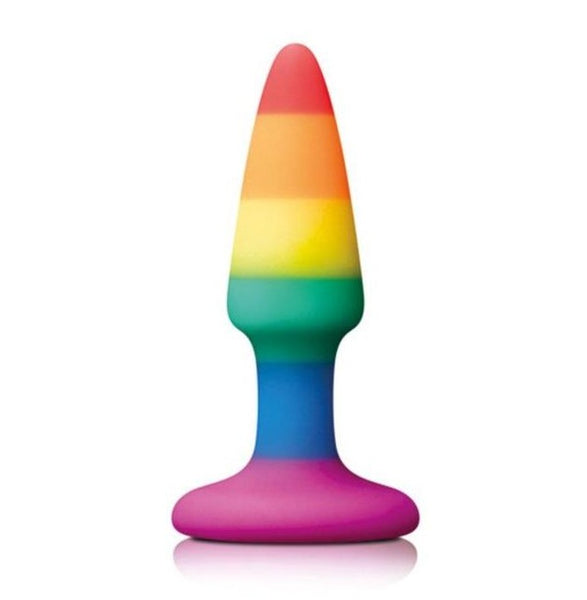 Rainbow Silicone Butt Plug