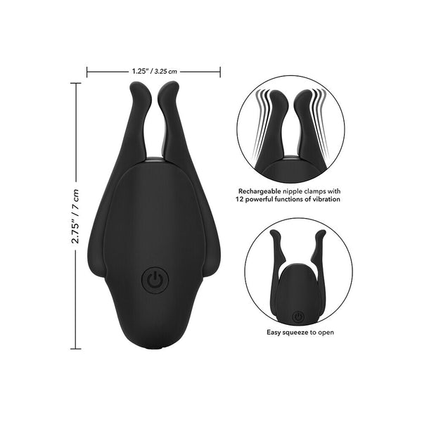 Rechargeable Vibrating Nipple Clamps