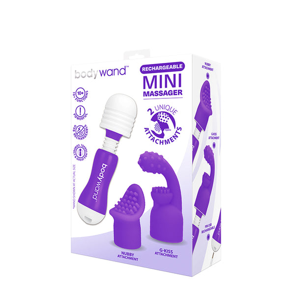 Rechargeable mini wand with 2 attachments by Bodywand
