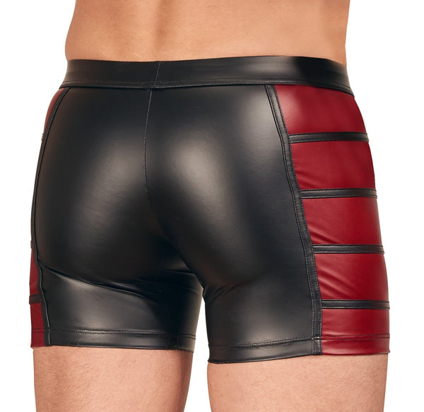 Black and Red Wet look Boxer by NEK