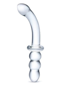 Ribbed G-Spot Transparent 8" by Gläs