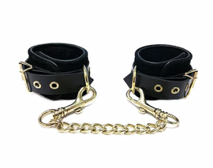 Suede Leather Black Cuffs