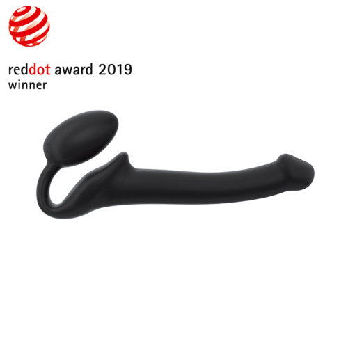 Semi-Realistic Bendable Strapless by Strap-on-Me (Black)
