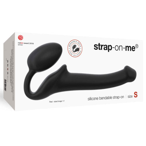 Semi-Realistic Bendable Strapless by Strap-on-Me (Black)